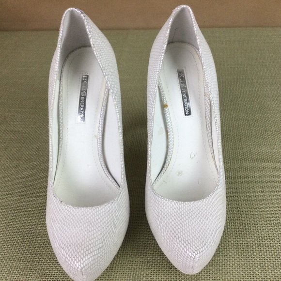 BCBG Generation Parade Leather Platform Heels - Picture 3 of 12